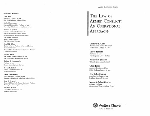 Law of Armed Conflict - Operational Approach