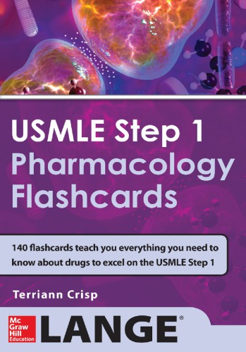 USMLE Step 1 Pharmacology Review Flash Cards