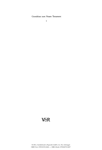 Umwelt des Neuen Testaments,  10. durchgesehene Auflage