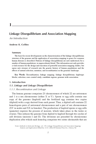 Linkage Disequilibrium and Association Mapping