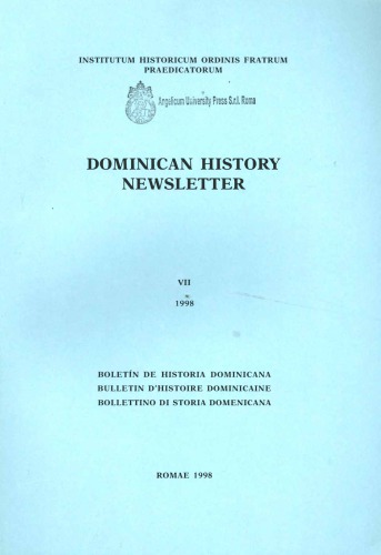Dominican history newsletter