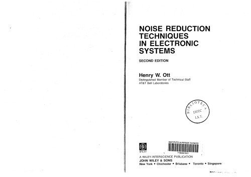 Noise Reduction Techniques in Electrical Systems