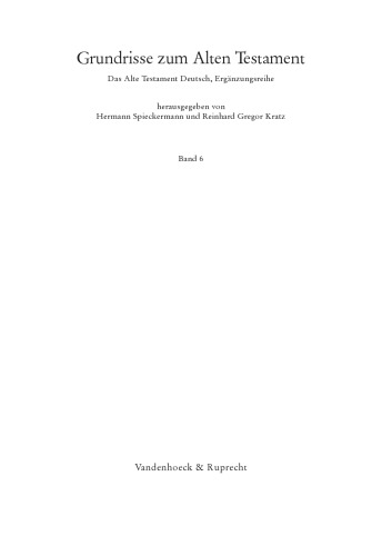 Grundrisse zum Alten Testament
