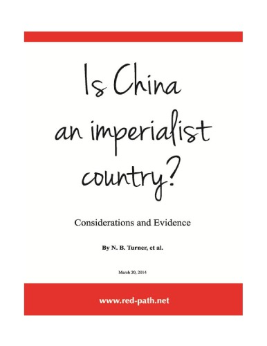 Is China an Imperialist Country? Considerations and Evidence