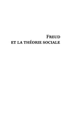 Freud et la théorie sociale