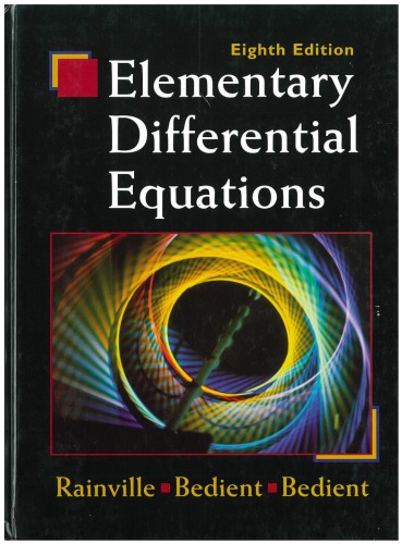 Elementary Differential Equations   0-3-5080-8