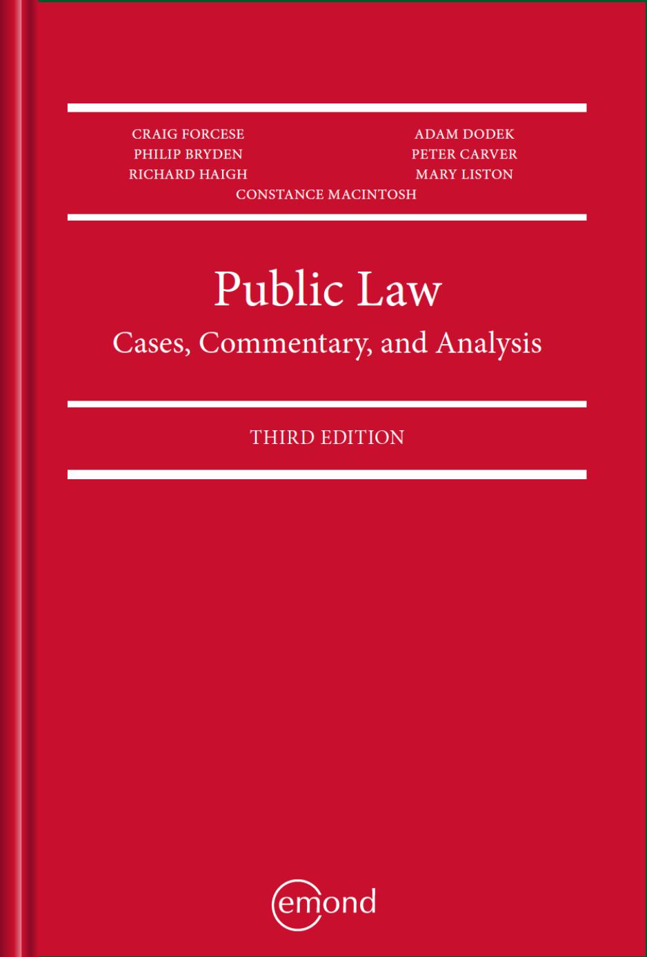Public Law Cases, Commentary, and Analysis   78-1-55239-664-3
