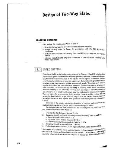 Reinforced Concrete Design: A Practical Approach, Chapter 12