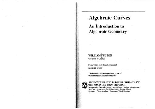 Algebraic curves