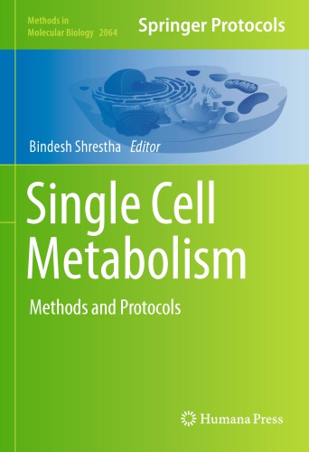 Single Cell Metabolism: Methods and Protocols