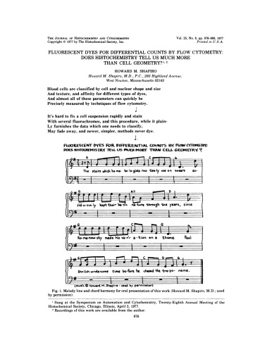 FLUORESCENT DYES FOR DIFFERENTIAL COUNTS BY FLOW CYTOMETRY: DOES HISTOCHEMISTRY TELL US MUCH MORE THAN CELL GEOMETRY?