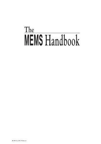 The MEMS Handbook