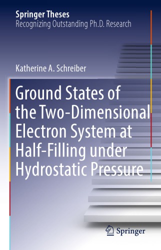Ground States of the Two-Dimensional Electron System at Half-Filling under Hydrostatic Pressure
