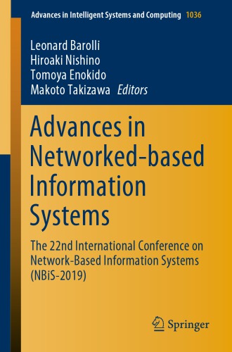 Advances in Networked-based Information Systems: The 22nd International Conference on Network-Based Information Systems (NBiS-2019)