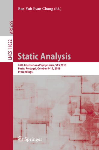 Static Analysis: 26th International Symposium, SAS 2019, Porto, Portugal, October 8–11, 2019, Proceedings