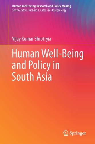 Human Well-Being and Policy in South Asia