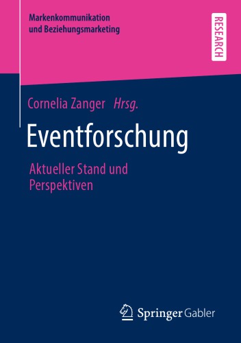 Eventforschung: Aktueller Stand und Perspektiven