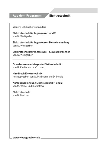 Elektrotechnik fuer Ingenieure