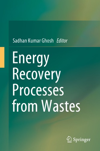 Energy Recovery Processes from Wastes
