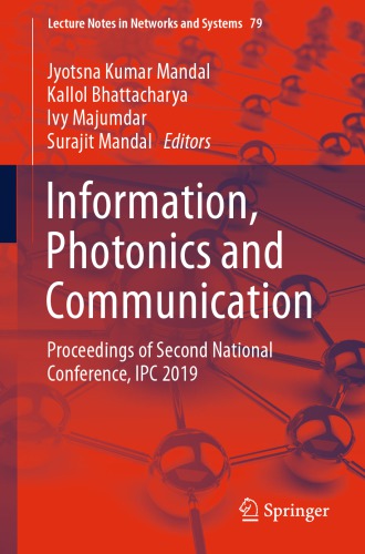 Information, Photonics and Communication: Proceedings of Second National Conference, IPC 2019