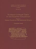 Sumerian literary texts in the Shøyen Collection Volume 1, Literary sources on Old Babylonian religion