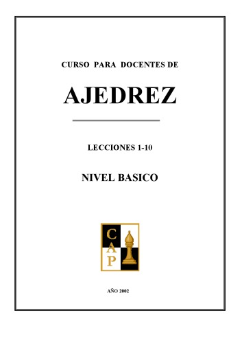 Curso para docentes de ajedrez