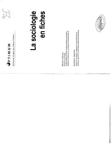 La Sociologie en Fiches