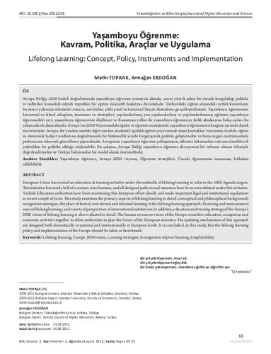 Hayatboyu öğrenme (Yaşamboyu öğrenme)