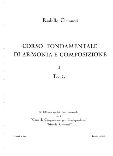 Corso fondamentale di armonia e composizione. Teoria