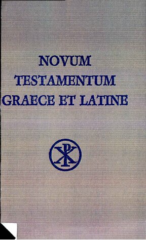 Novum Testamentum graece et latine - apparatu critico instructum