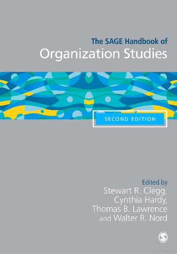 The SAGE handbook of organization studies