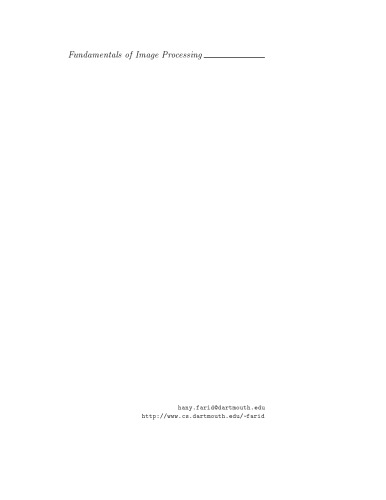 Fundamentals of Image Processing