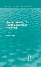 An introduction to rural settlement planning