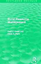 Rural resource management