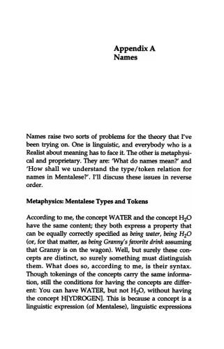 The ELM & The Expert - Mentalese & Its Semantics