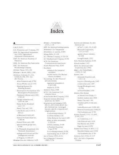 Encyclopedia of US Economic History