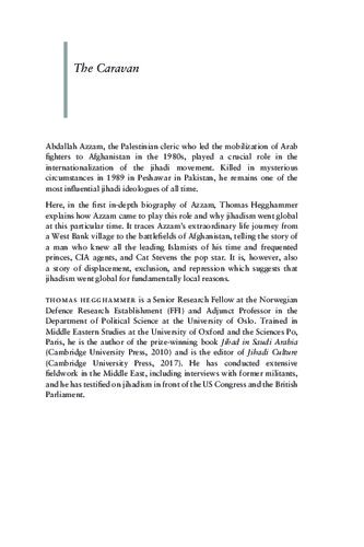 The Caravan: Abdallah Azzam and the Rise of Global Jihad