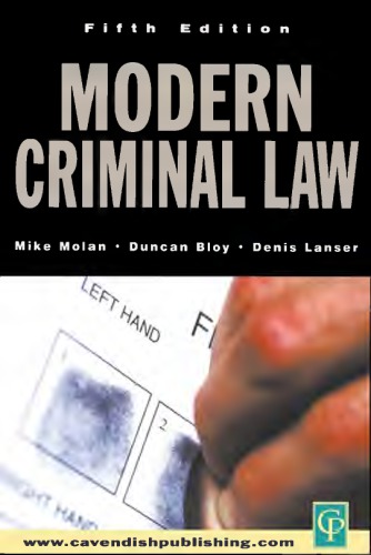 Modern Criminal Law