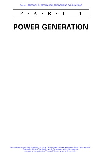 Handbook Of Mechanical Engineering Calculations