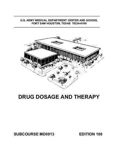 Drug Dosage and Therapy MD0913