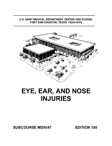 Eye, Ear, and Nose Injuries MD0547