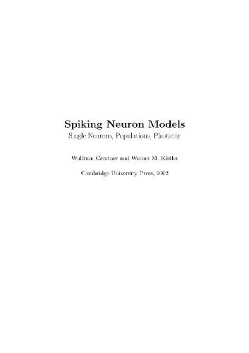 Spiking Neuron Models