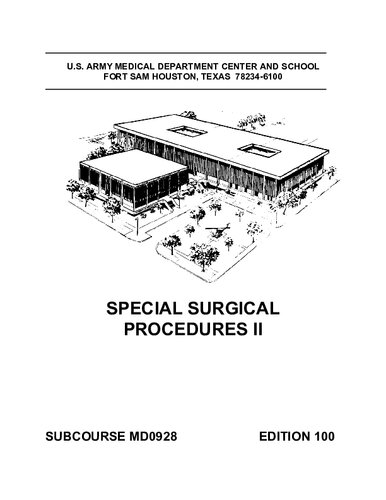 Special Surgical Procedures II MD0928