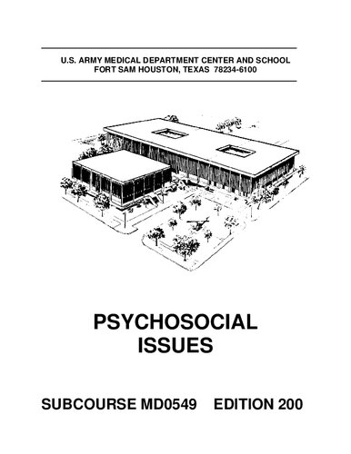 Psychosocial Issues MD0549