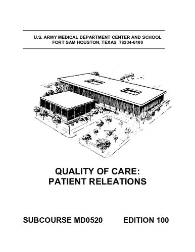 Quality of Care-Patient Relations MD0520