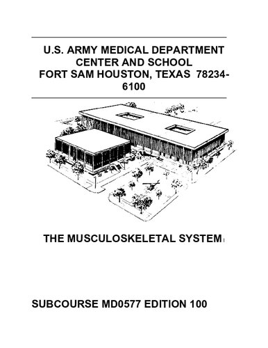 The Musculoskeletal System MD0577