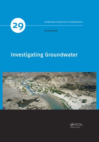 Investigating groundwater