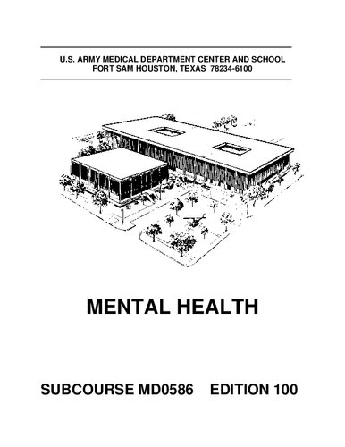 Mental Health MD0586