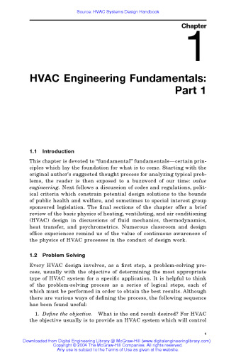 HVAC Systems Design Handbook