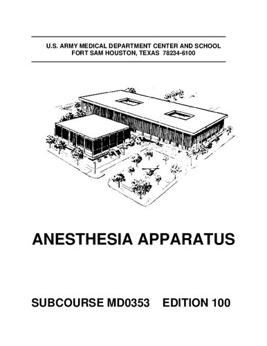 Anesthesia Apparatus MD0353